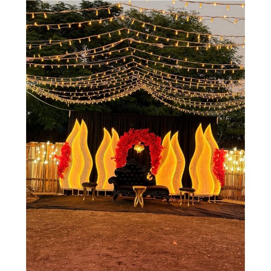 Alev Fon  Işıklı  Arka Fon 8'li